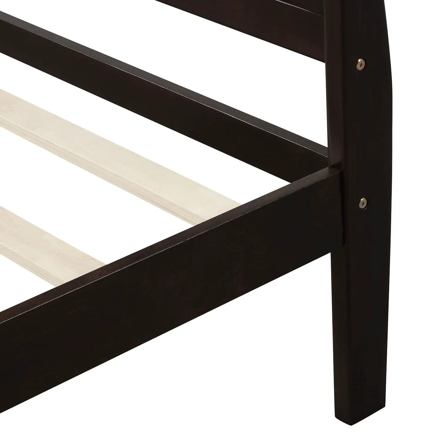 Platform Bed Frame Mattress Foundation Sleigh Bed With Headboard / Footboard / Wood Slat Suppor by HouseOfZazla