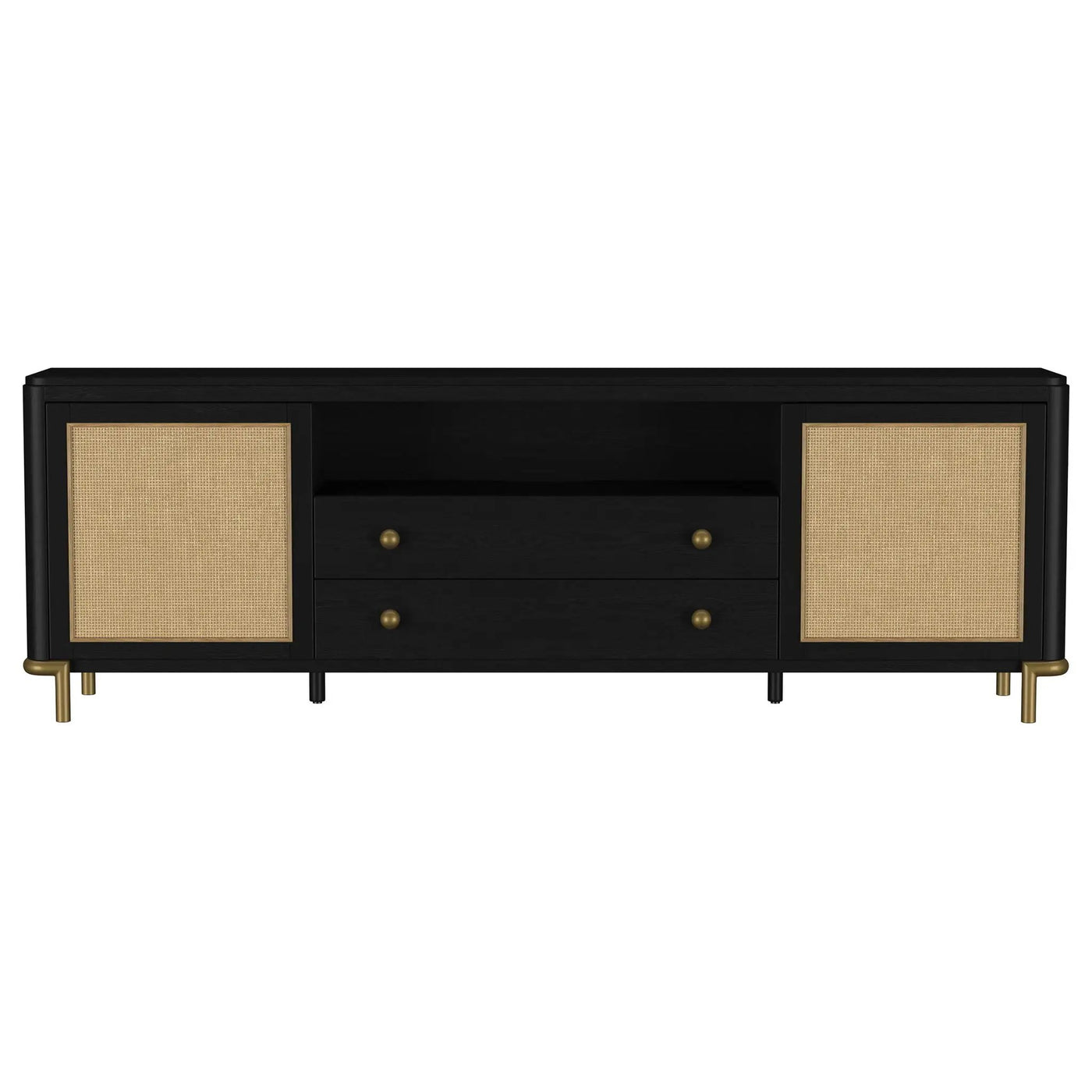 Benson - 2 Door TV Stand With Dual Drawers by HouseOfZazla