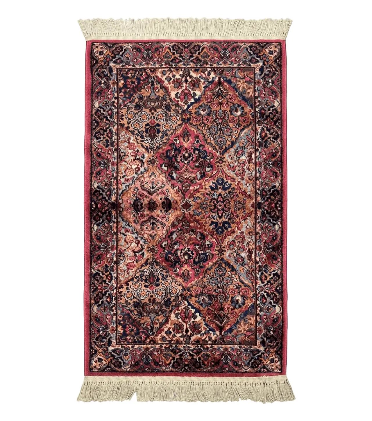 Karastan Rug 3x5 Multicolor Panel Kirman #717, Original 700 Series, Wool Pile, Discontinued by Jewel Rugs