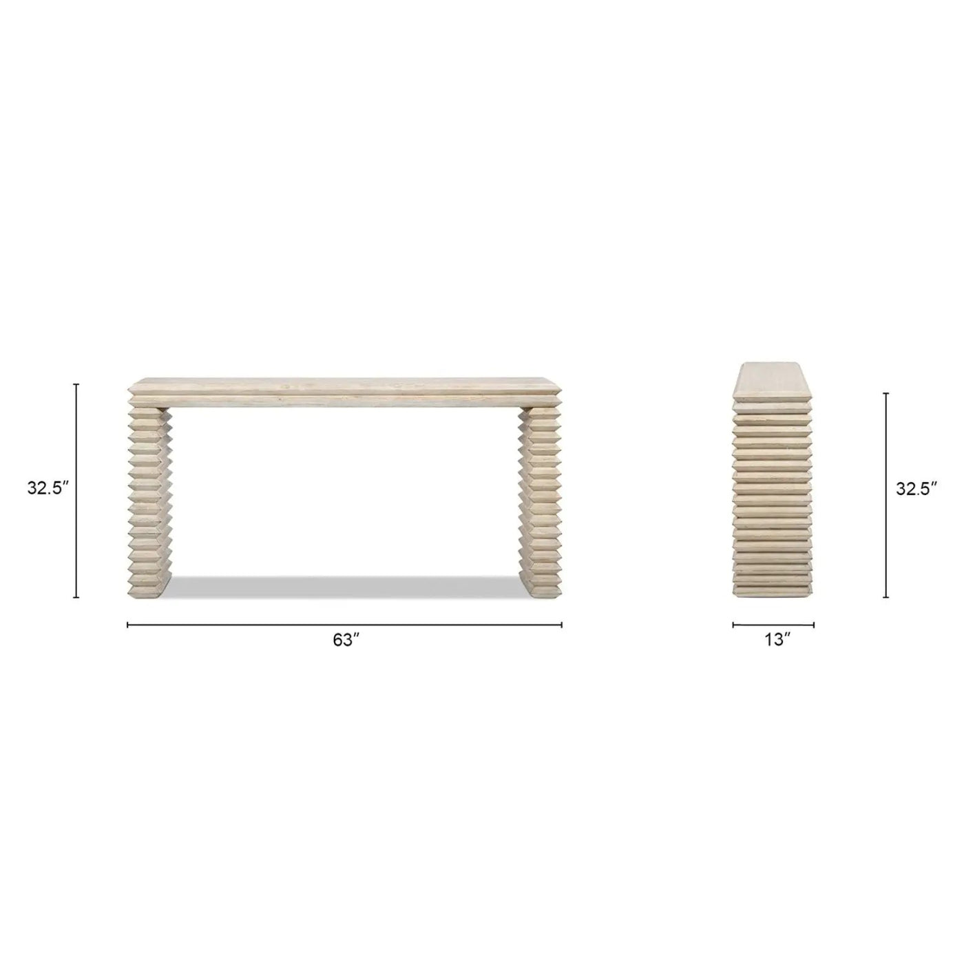 Veda - Geometric Waterfall Table by HouseOfZazla