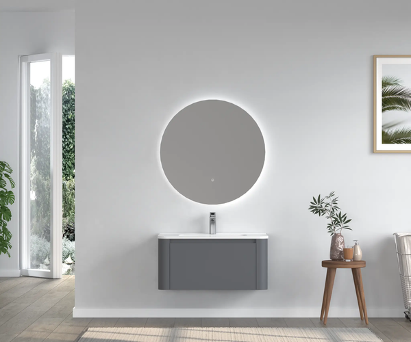 30" Blue Bathroom Vanity with Single Sink, photo 2 of 11