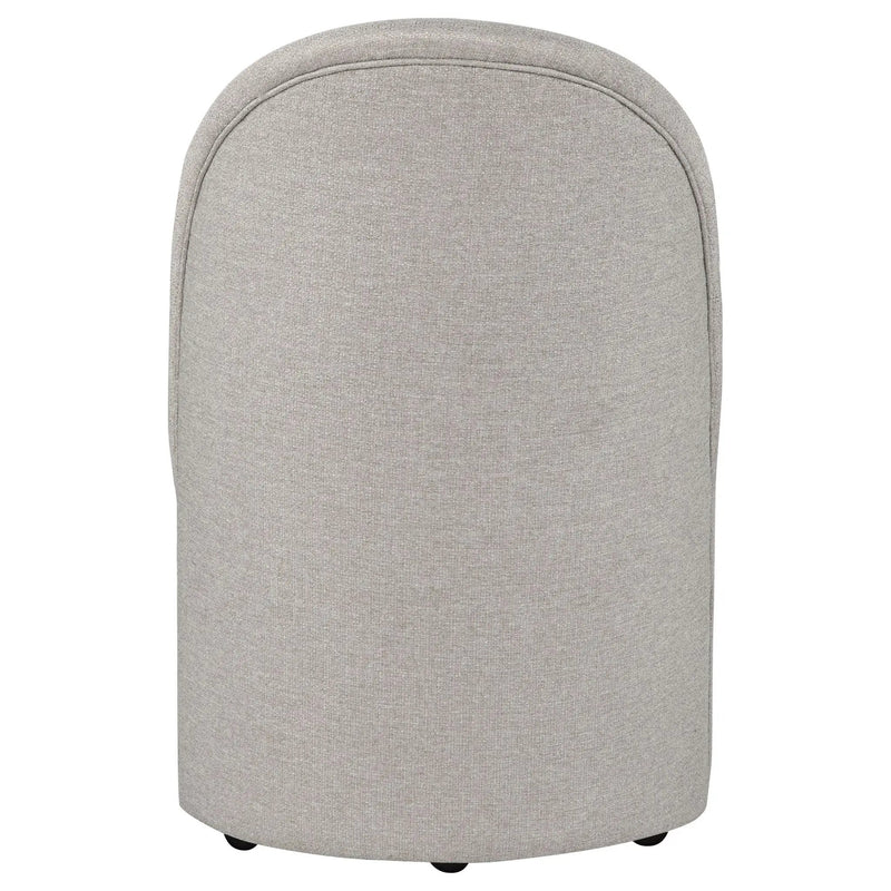 Aubrey Upholstered Barrel Dining Side Chair Beige (Set of 2) by Unique Piece Furniture
