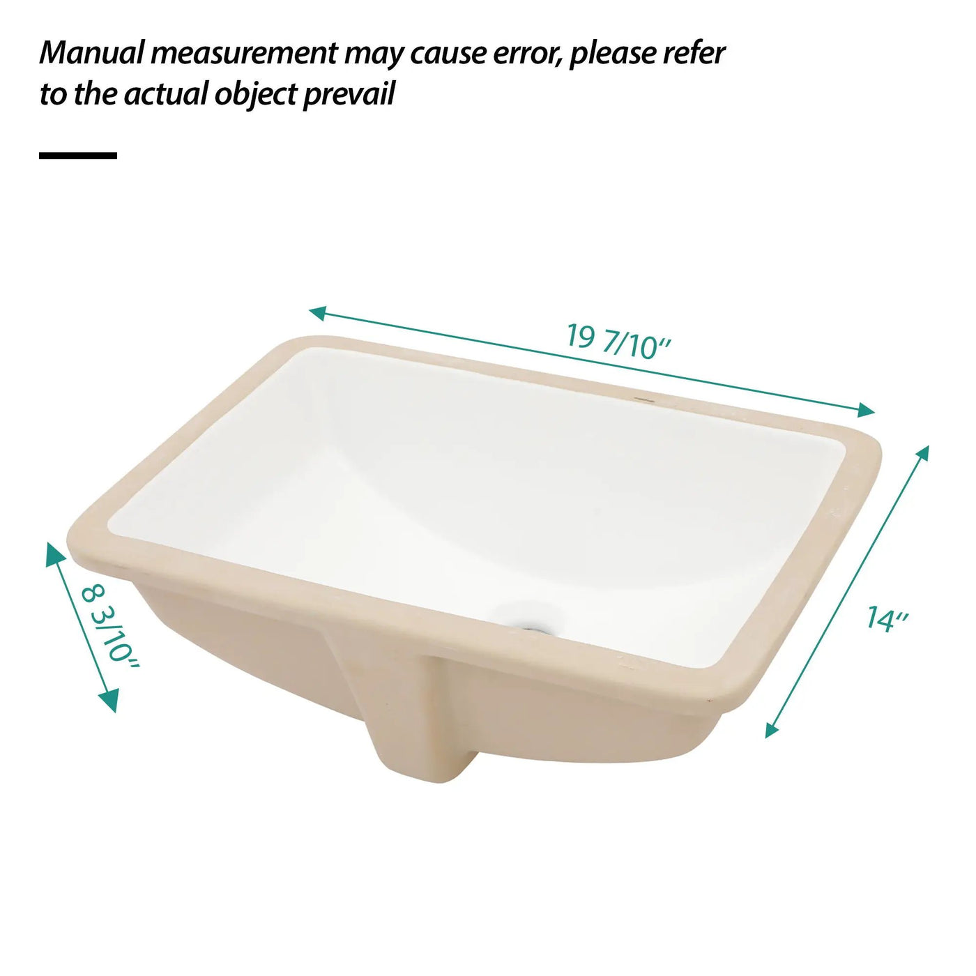 Modern Ceramic Undermount Bathroom Sink With Overflow, High Quality by HouseOfZazla