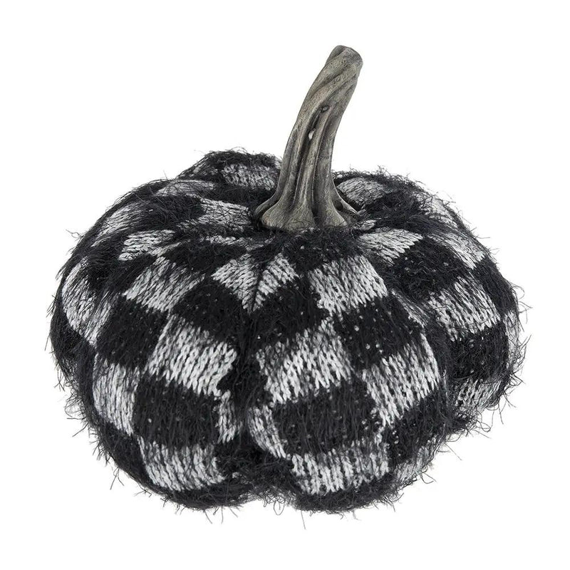 Set of 2 Fabric Black Pumpkins by HouseOfZazla