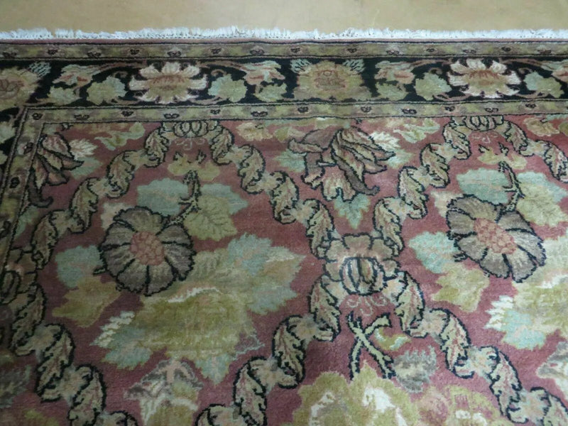 6' X 9' Handmade India Floral Oriental Wool Rug Carpet by Jewel Rugs