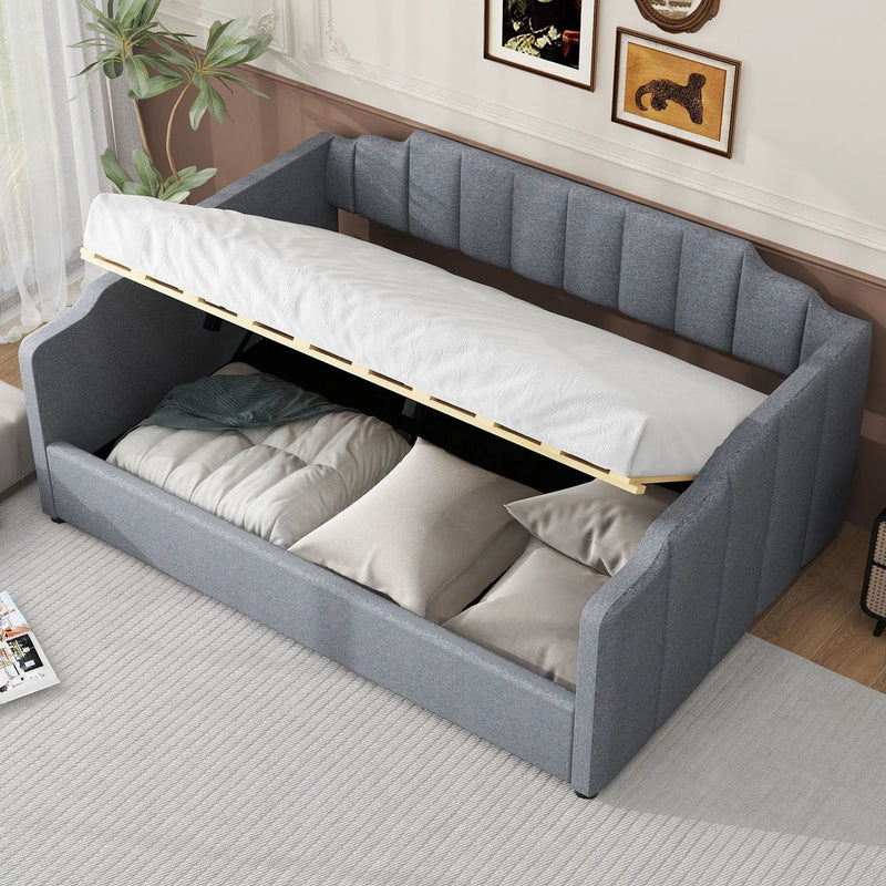 Modern Upholstered Daybed With Underneath Storage by Unique Piece Furniture