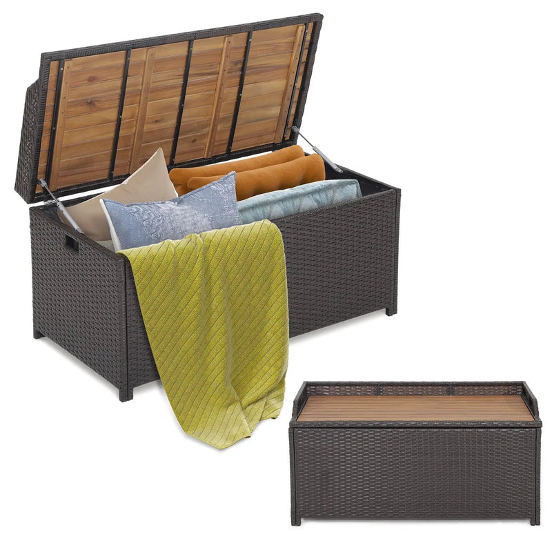 45 Gallon Outdoor Storage Bench with Zippered Liner by DirectDeals