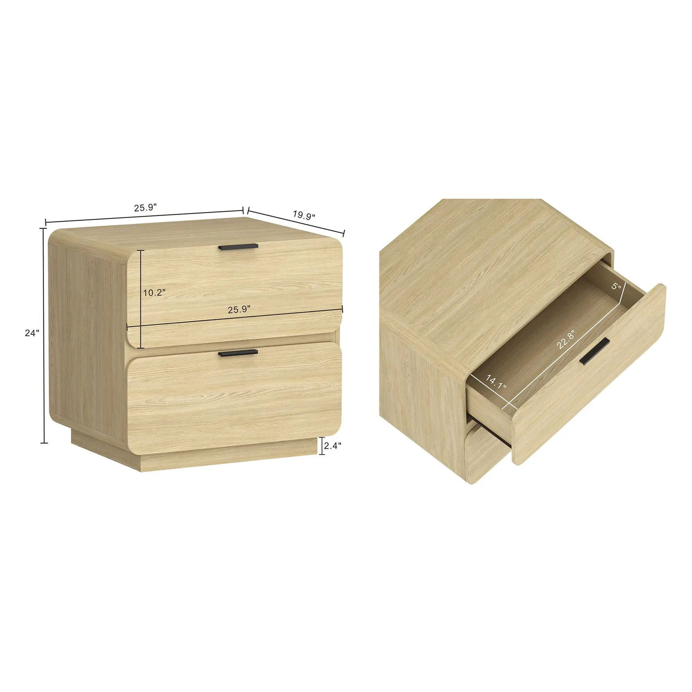 Chrystie - Modern Nightstand by HouseOfZazla