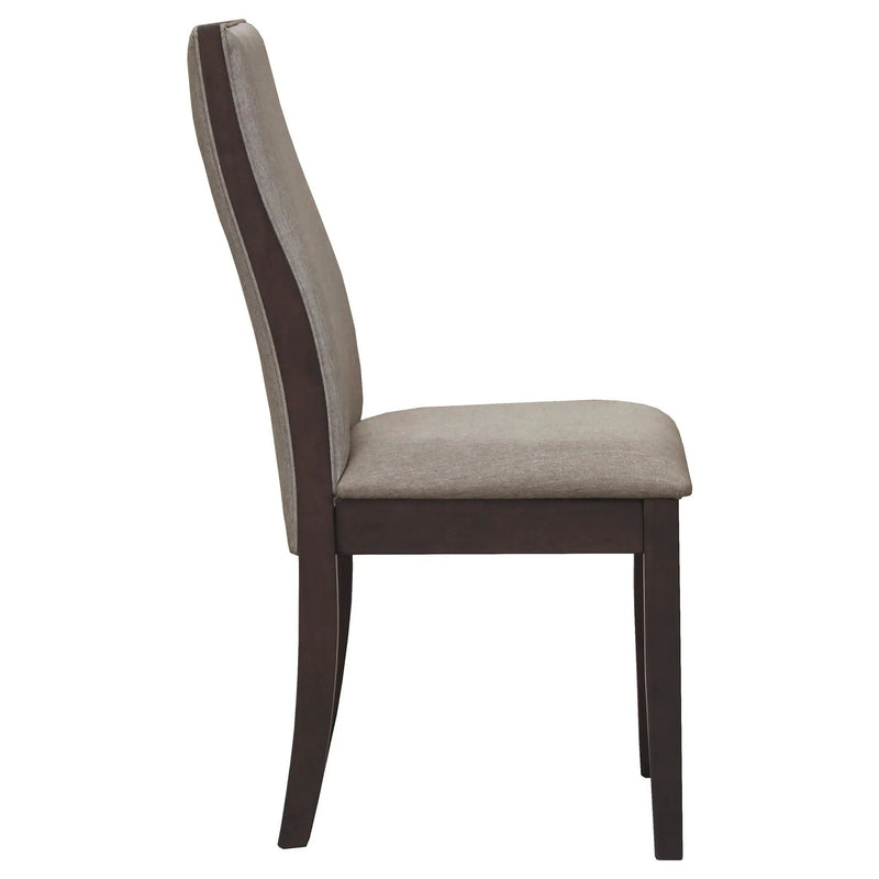 Spring Creek Upholstered Dining Chair Taupe (Set of 2) by Unique Piece Furniture