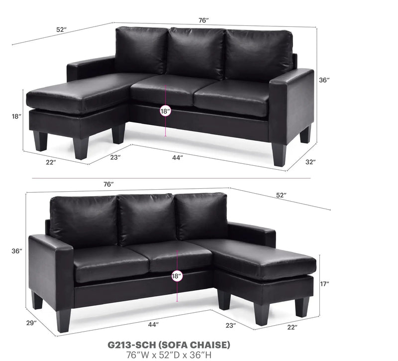 Jenna - Sofa Chaise by Unique Piece Furniture