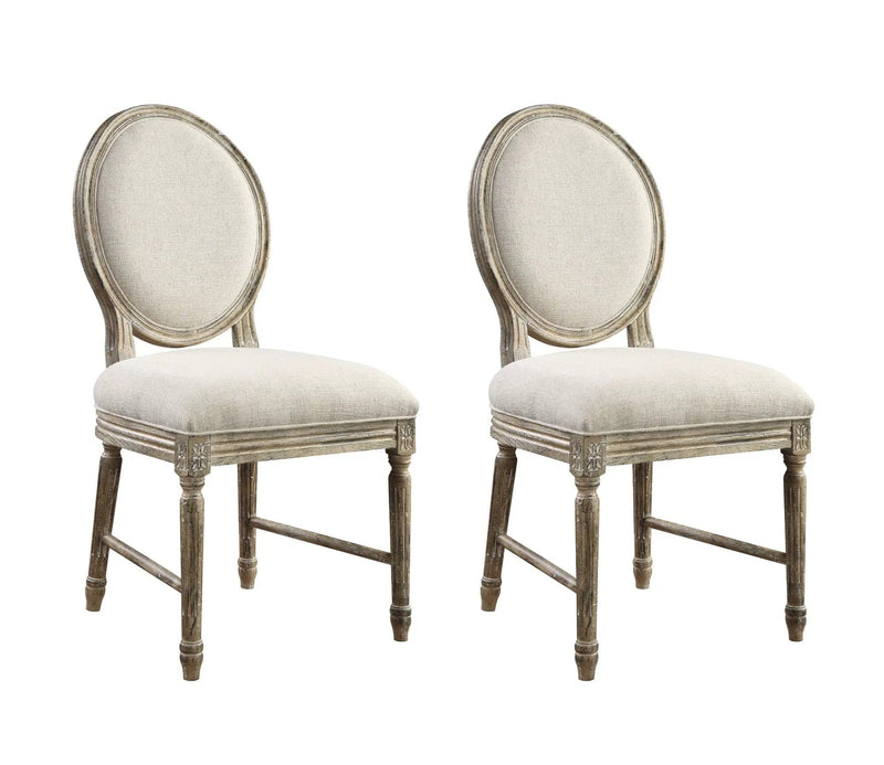 Upholstered Dining Chairs (Set of 2) - Brown by HouseOfZazla