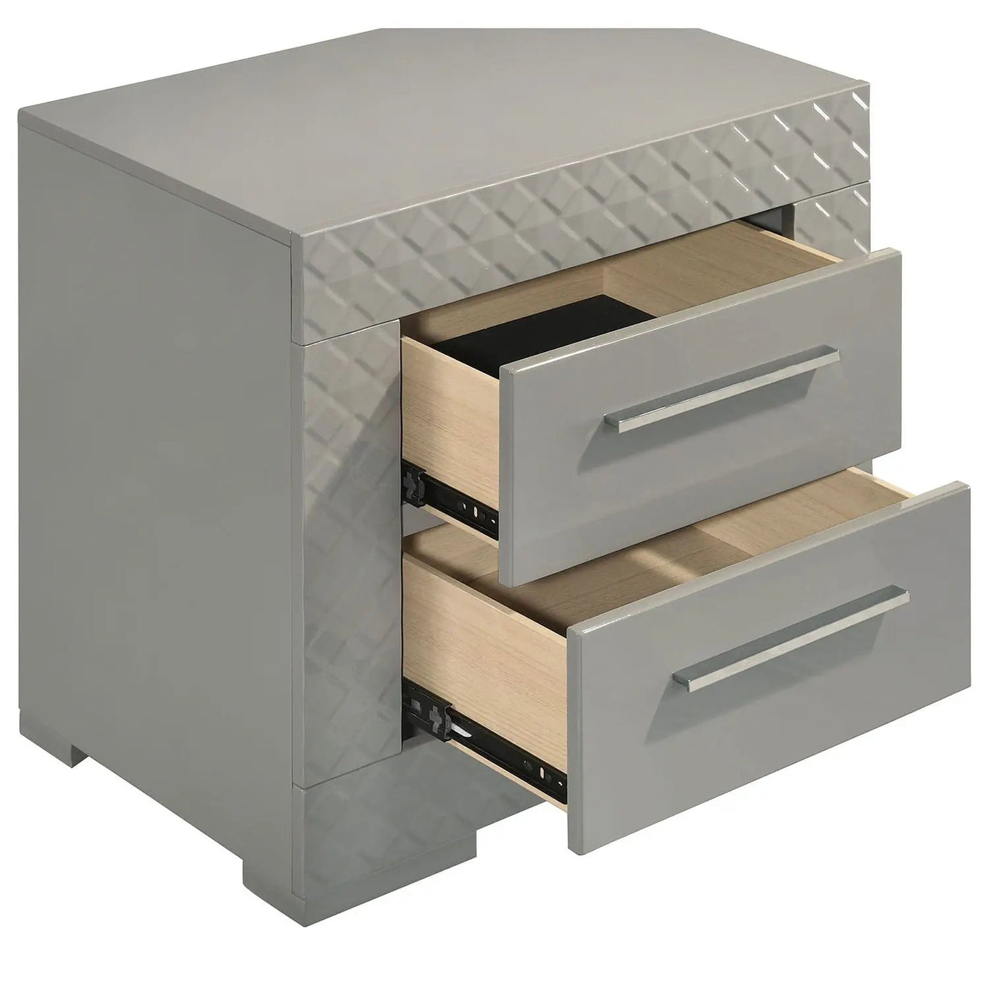 Pierce - 4 Piece Bedroom Set With LED Lighting by HouseOfZazla