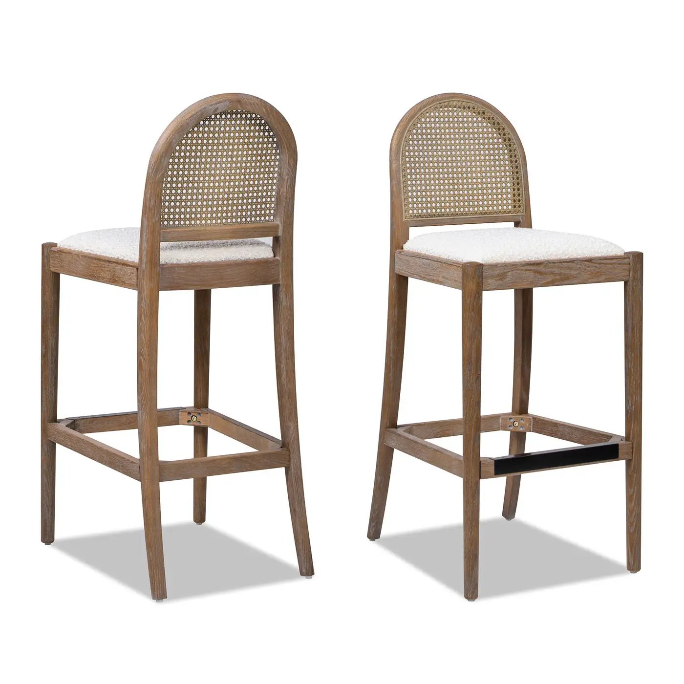 Panama - Curved Back Cane Bar Stool (Set of 2) by HouseOfZazla