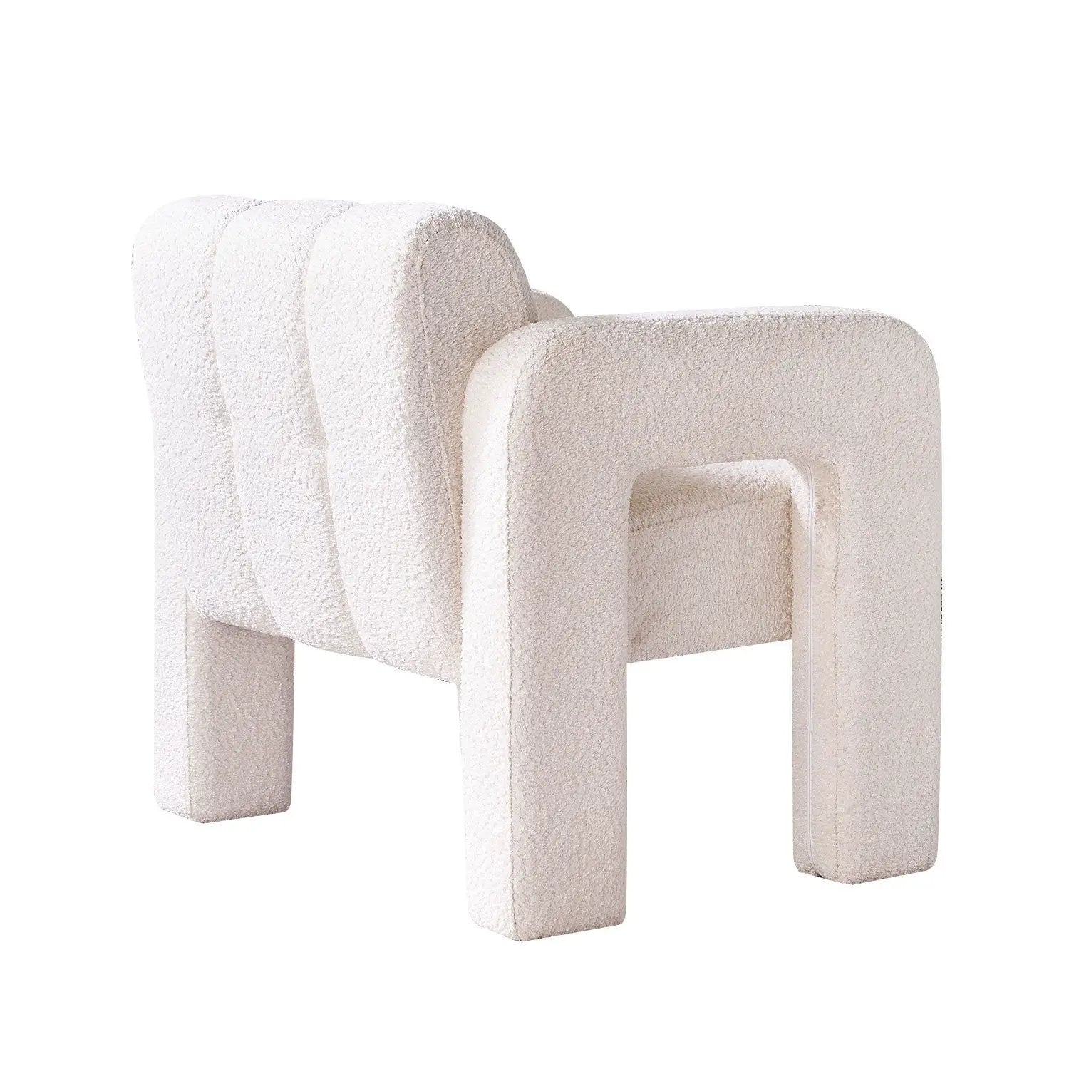 31.10" Wide Boucle Upholstered Accent Chair by BLAKHOM