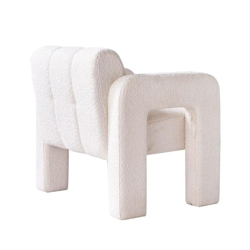 31.10" Wide Boucle Upholstered Accent Chair by BLAKHOM