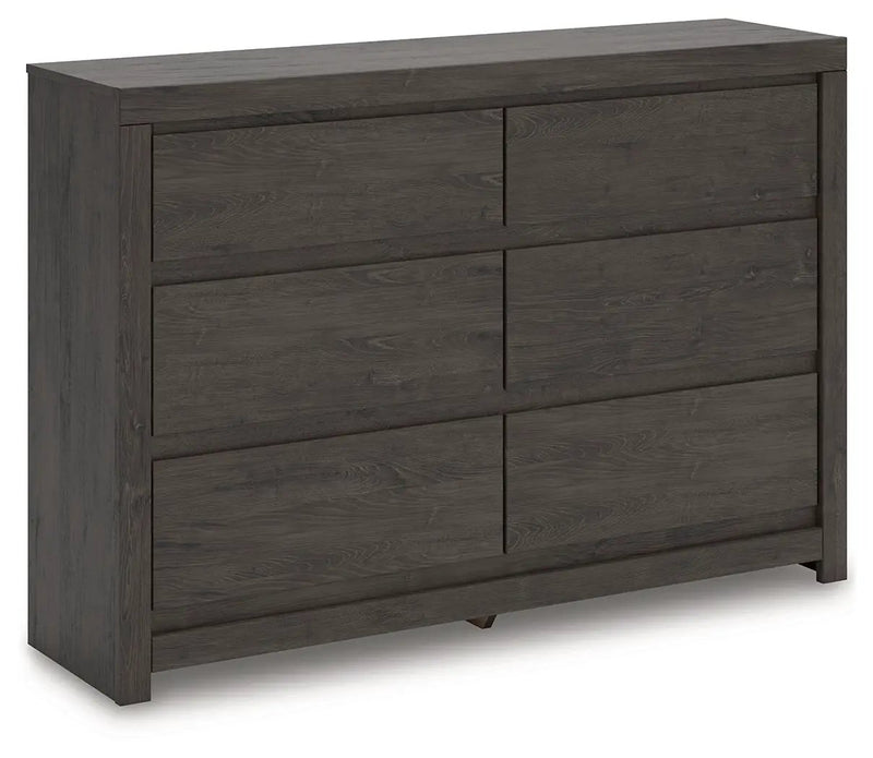 Fraluna - Six Drawer Dresser - Charcoal by Unique Piece Furniture
