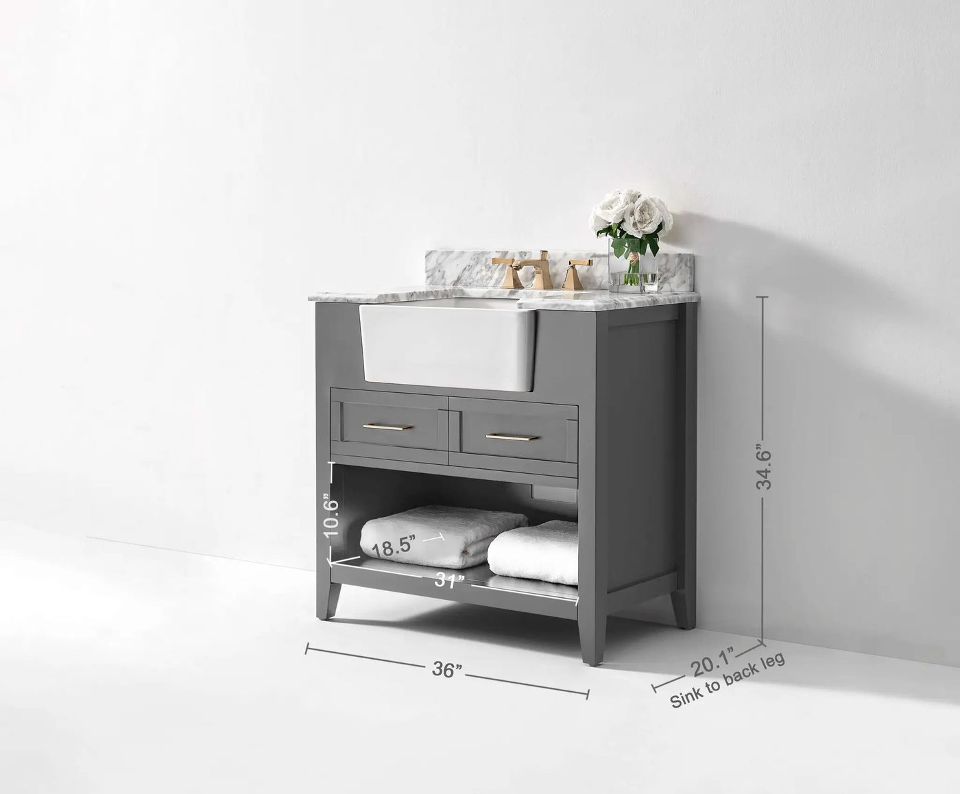 Hayley 36" Bath Vanity Set by Ancerre Designs
