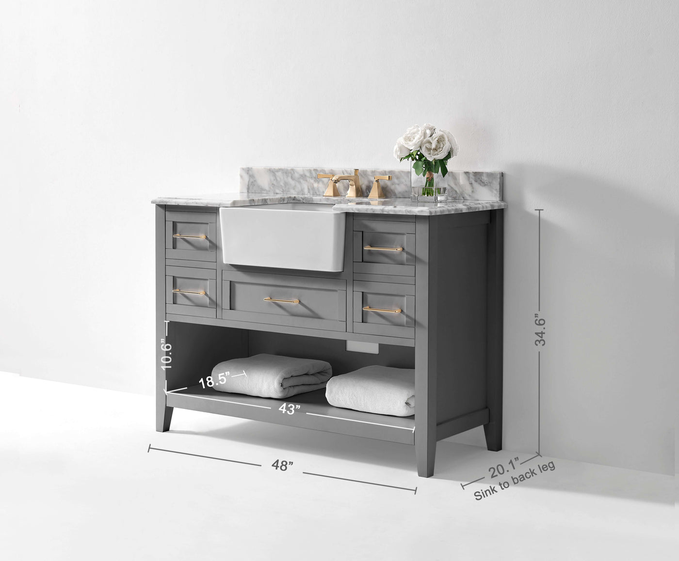 Hayley 48" Bath Vanity Set by Ancerre Designs