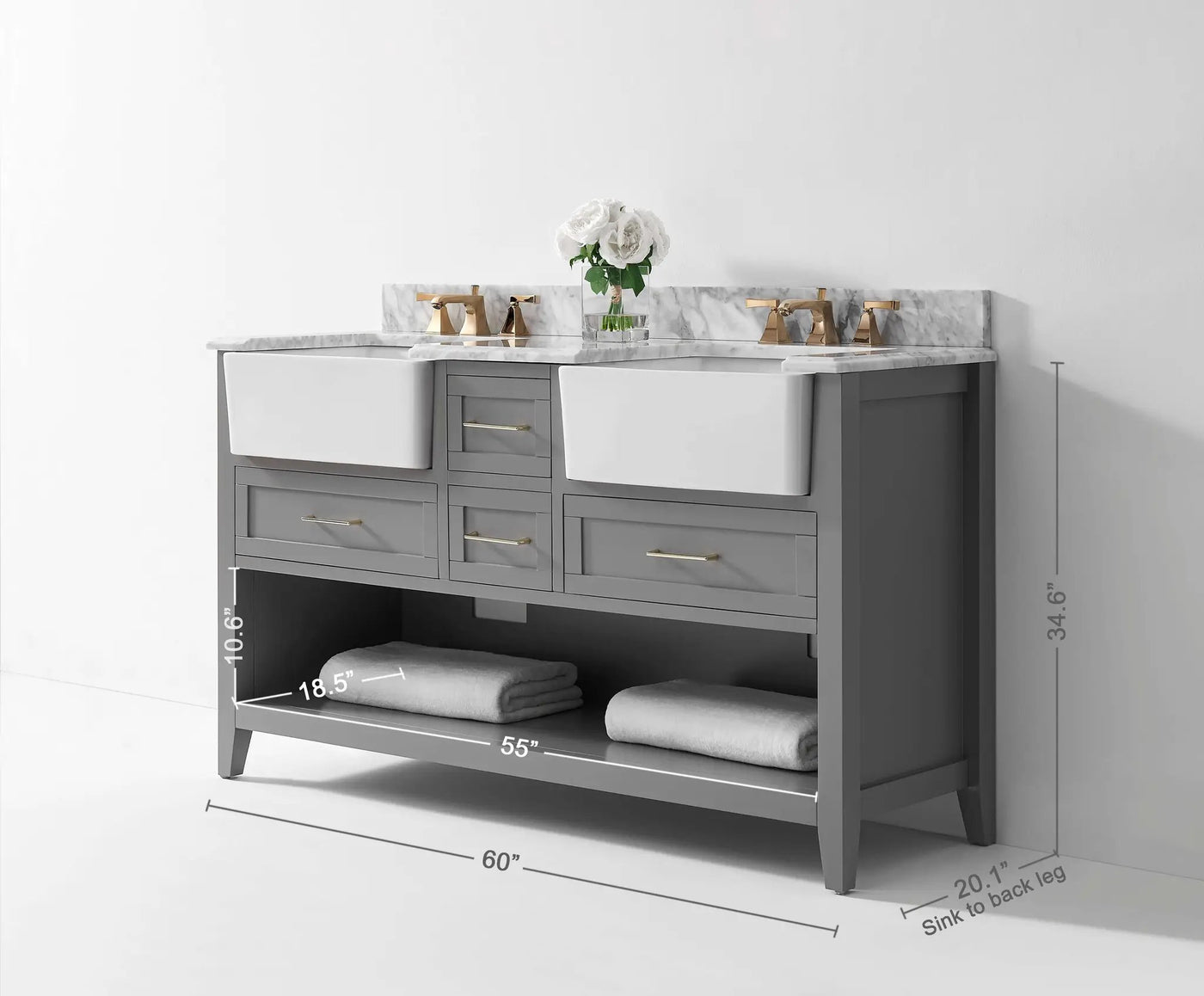 Hayley 60" Bath Vanity Set by Ancerre Designs