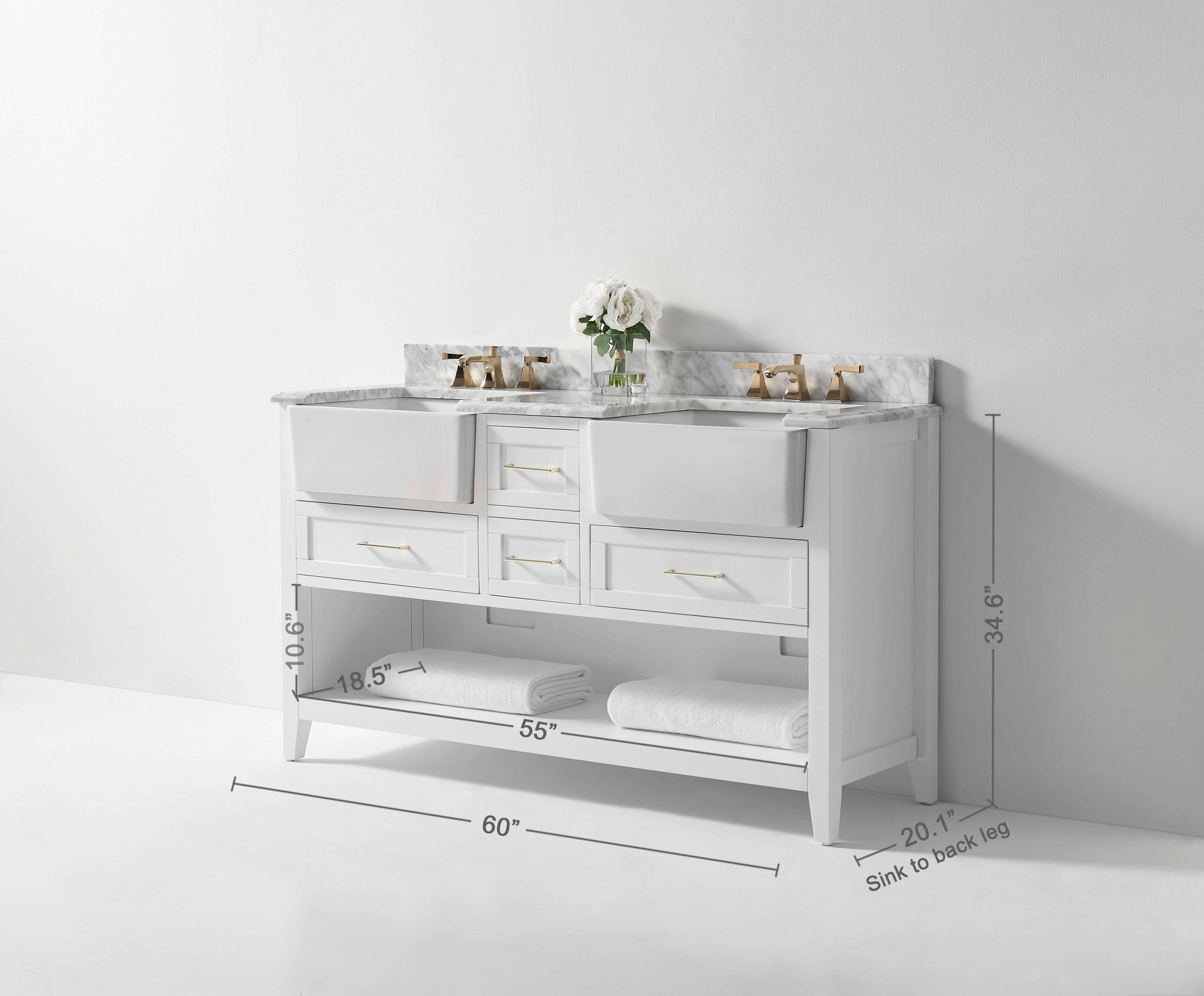 Hayley 60" Bath Vanity Set by Ancerre Designs