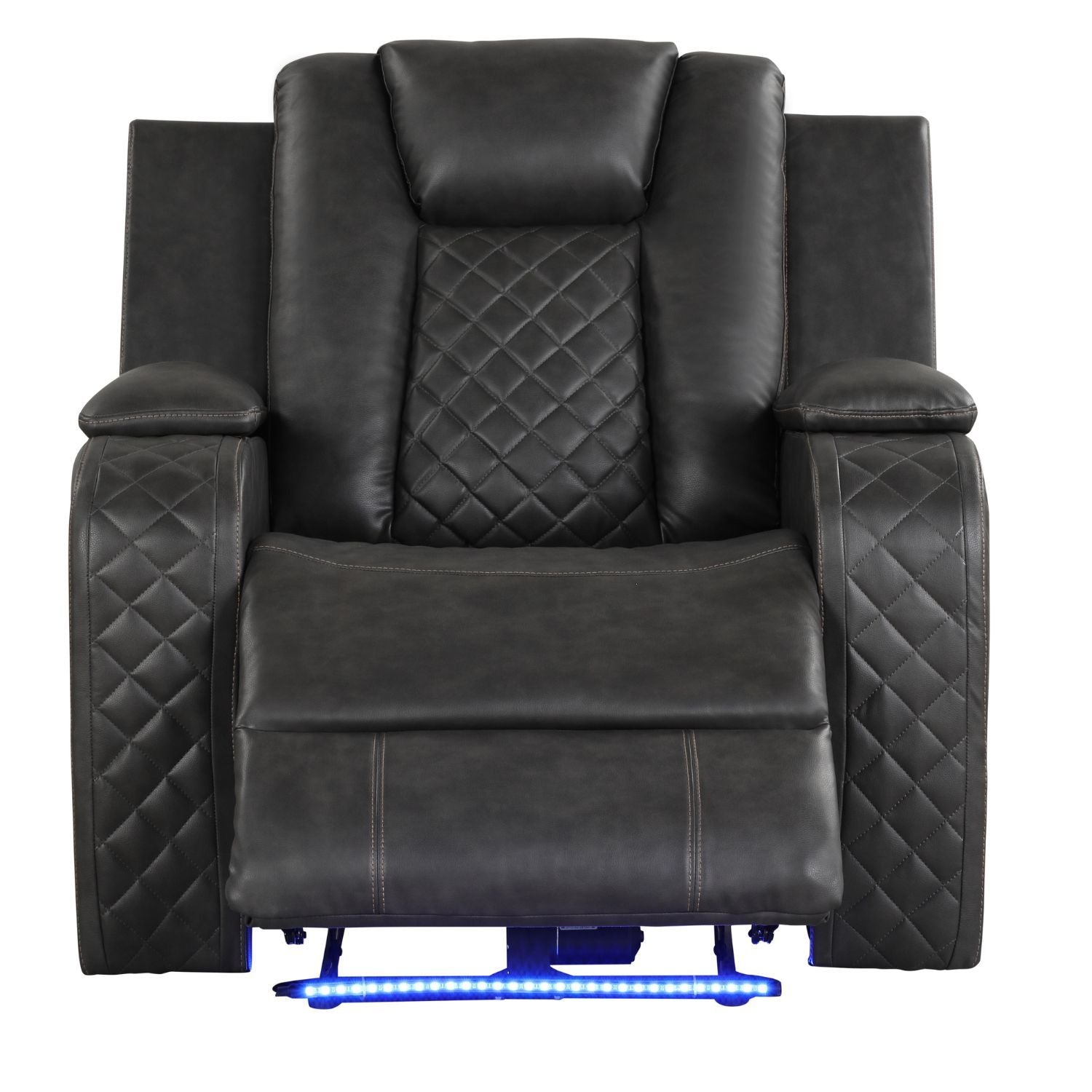 Benz - LED & Power Recliner Chair With Adjustable Headrest by HouseOfZazla