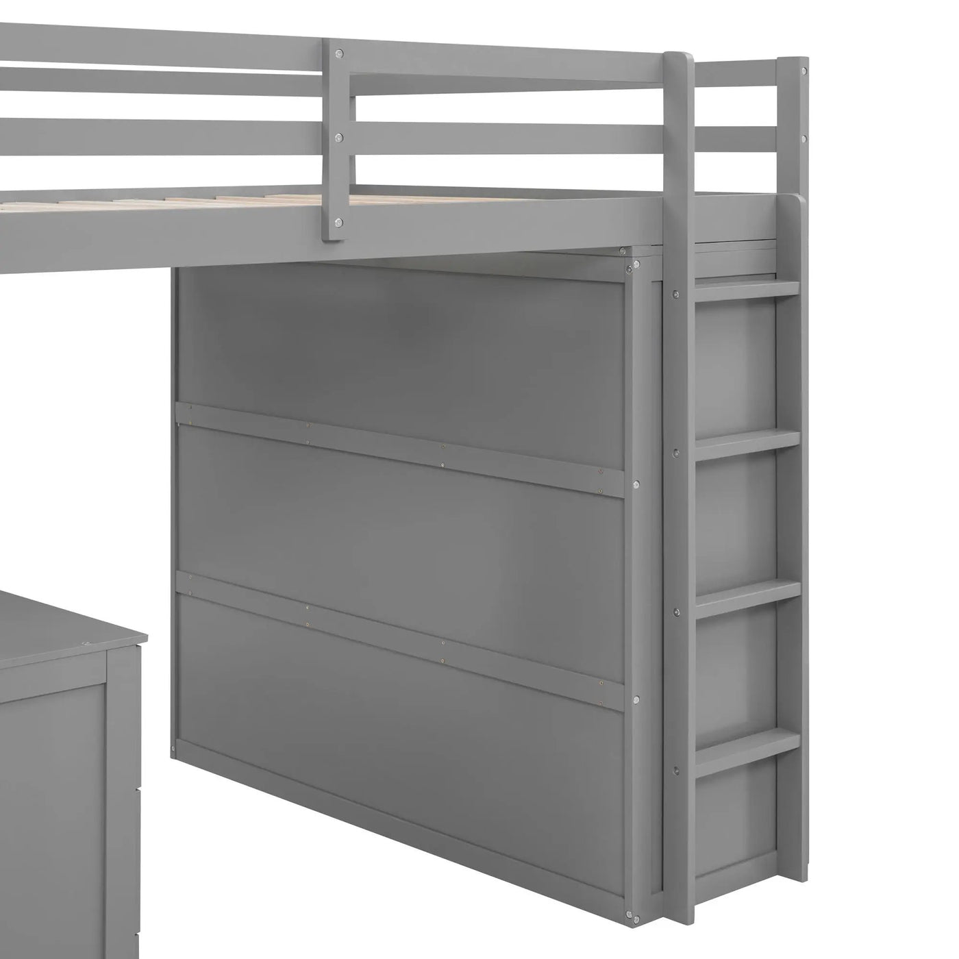 Loft Bed With Drawers, Desk, And Wardrobe by HouseOfZazla