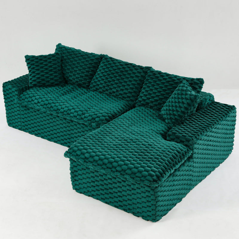 Modular Sofa, Convertible Twin Seat With Chaise Lounge by HouseOfZazla