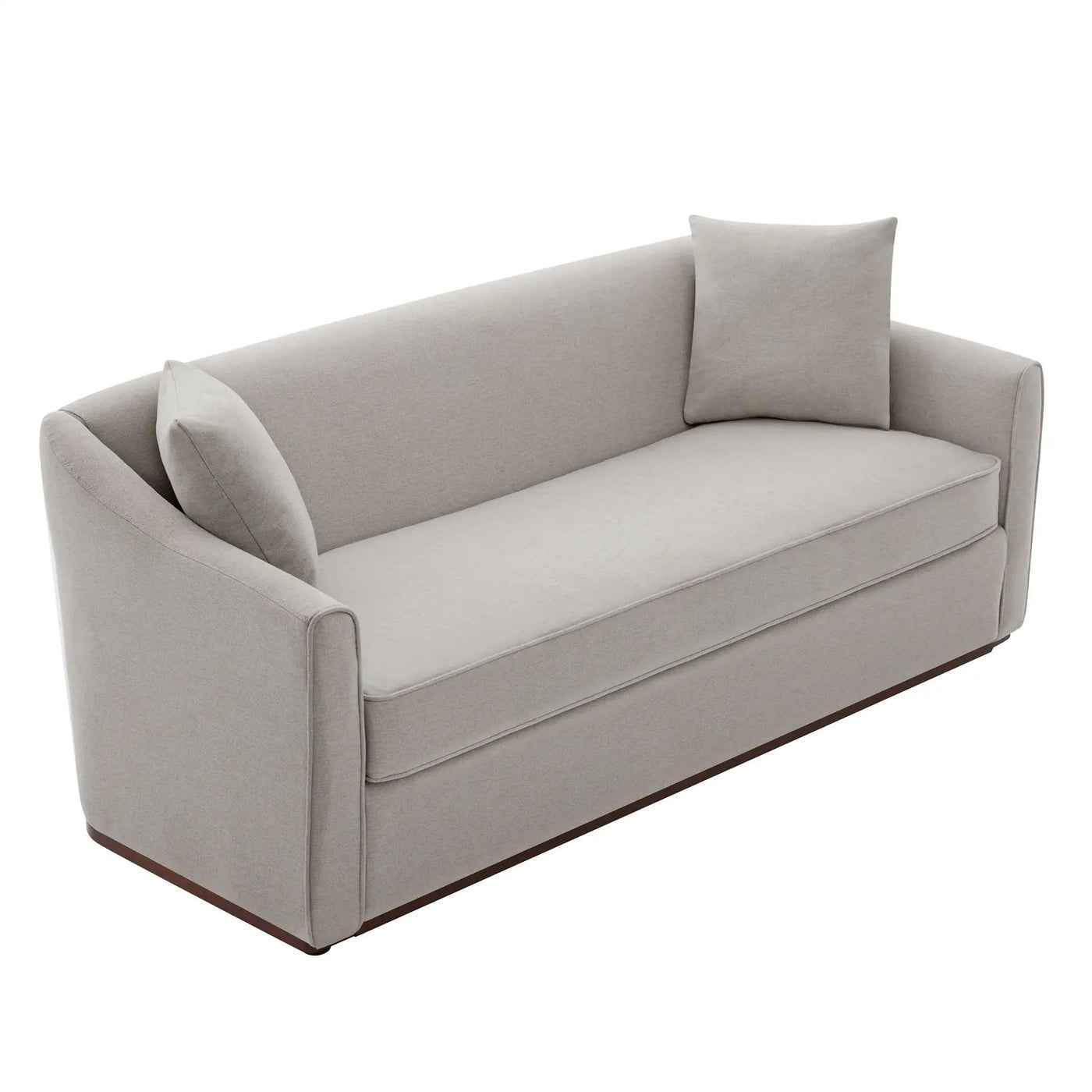 3 Seater Sofa With Wrap Around Armrests And Throw Pillows by HouseOfZazla