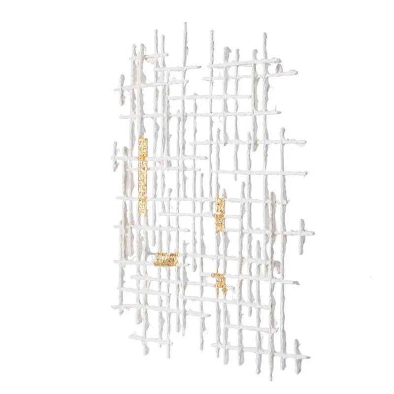 Iron Wall Decor - White / Gold by HouseOfZazla