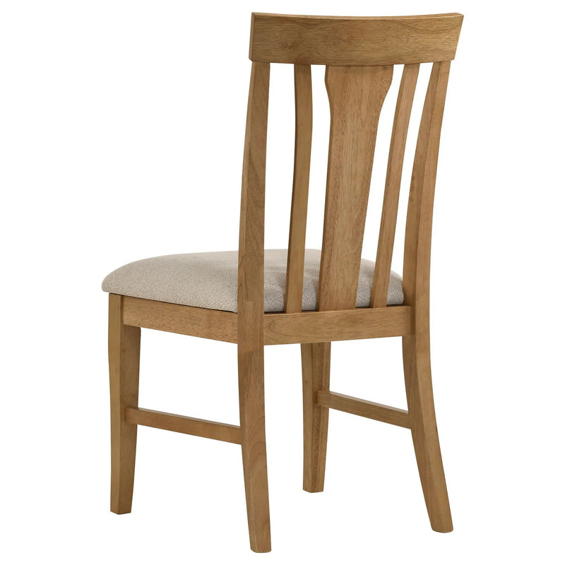Hartville Dining Side Chair Natural Light Brown (Set of 2) by Unique Piece Furniture