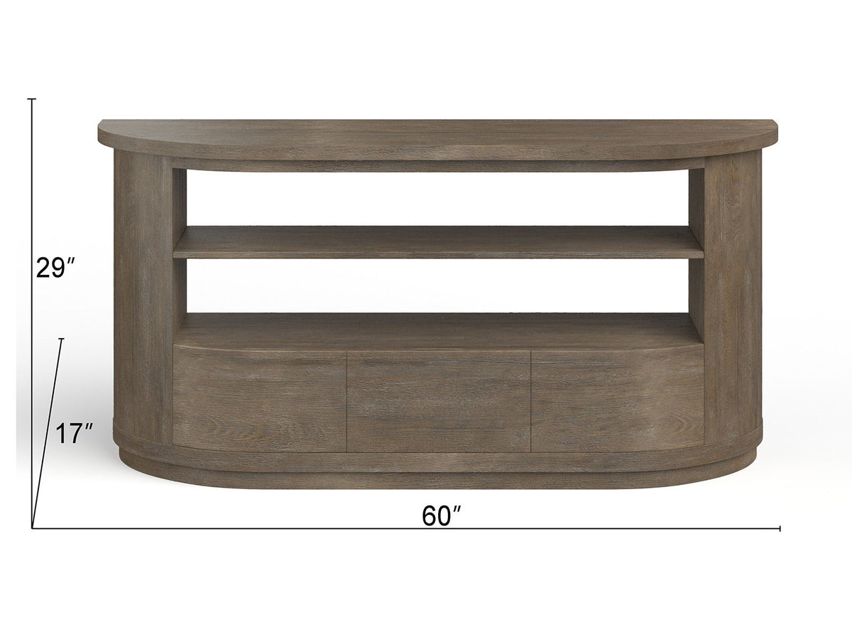 Bosley - Demilune Sofa Table - Porpoise, photo 2 of 7