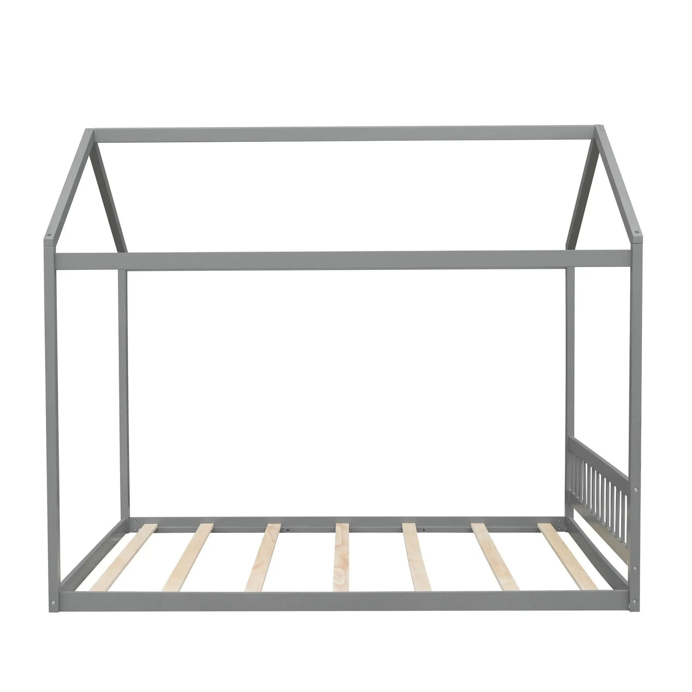 Wooden House Bed With Headboard by HouseOfZazla