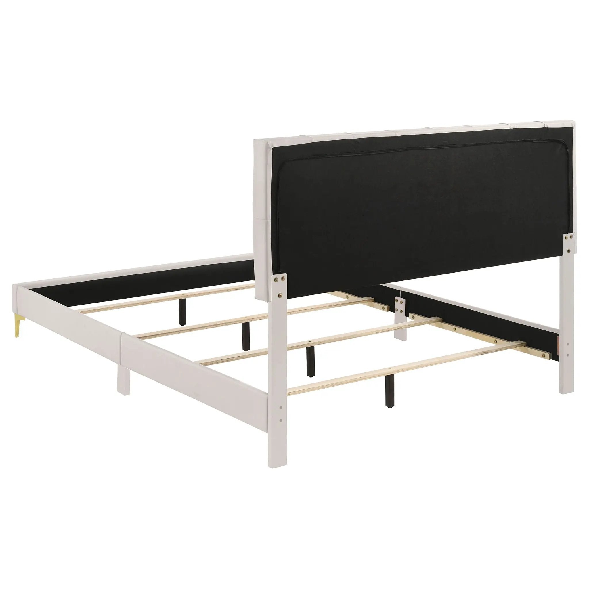 Kendall Upholstered Queen Panel Bed White by Unique Piece Furniture