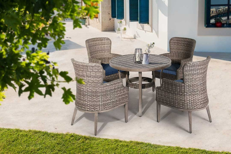 Tenaya 5-Piece Wicker Dining Set by Outdoor-USA®