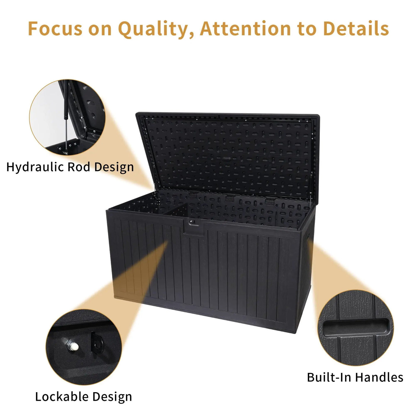 Outdoor Large Storage Box With Lockable Storage Containers by HouseOfZazla