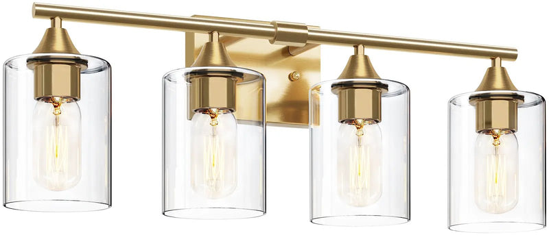 4-Light Brushed Bathroom Vanity Wall Light by HouseOfZazla
