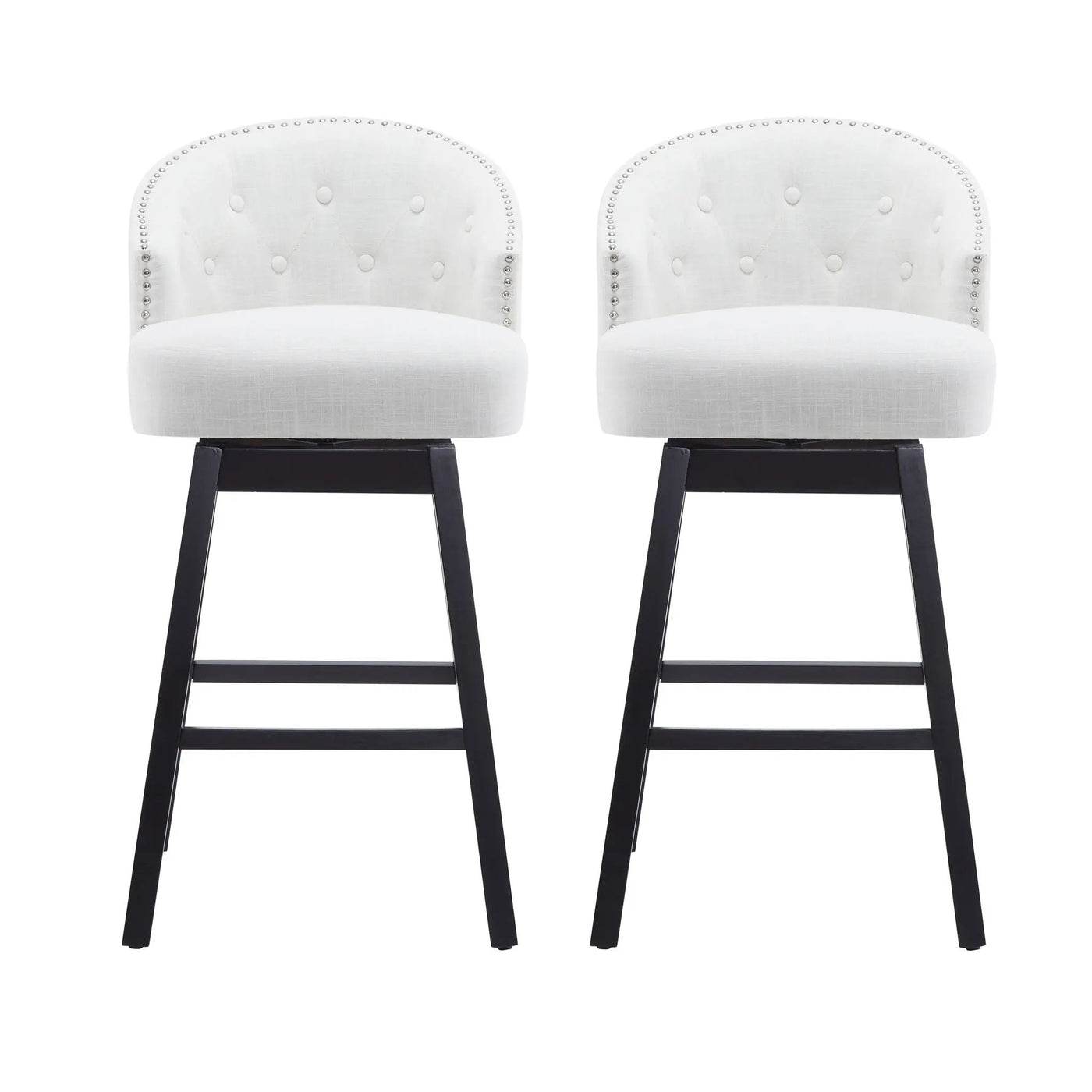 360 Degree Rotation Swivel Counter Stools (Set of 2) by HouseOfZazla