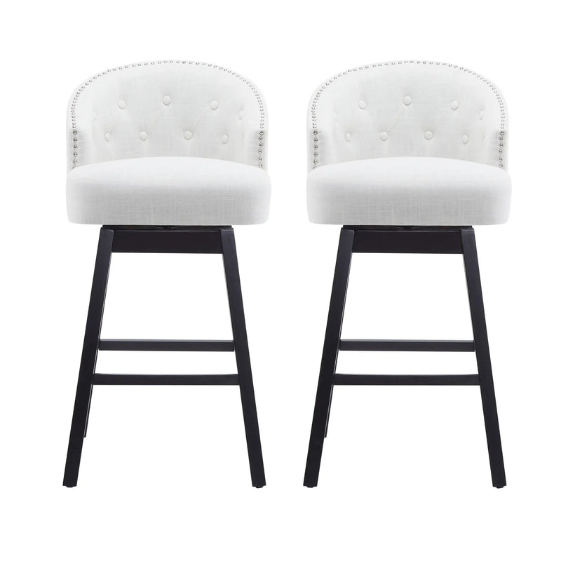 360 Degree Rotation Swivel Counter Stools (Set of 2) by HouseOfZazla