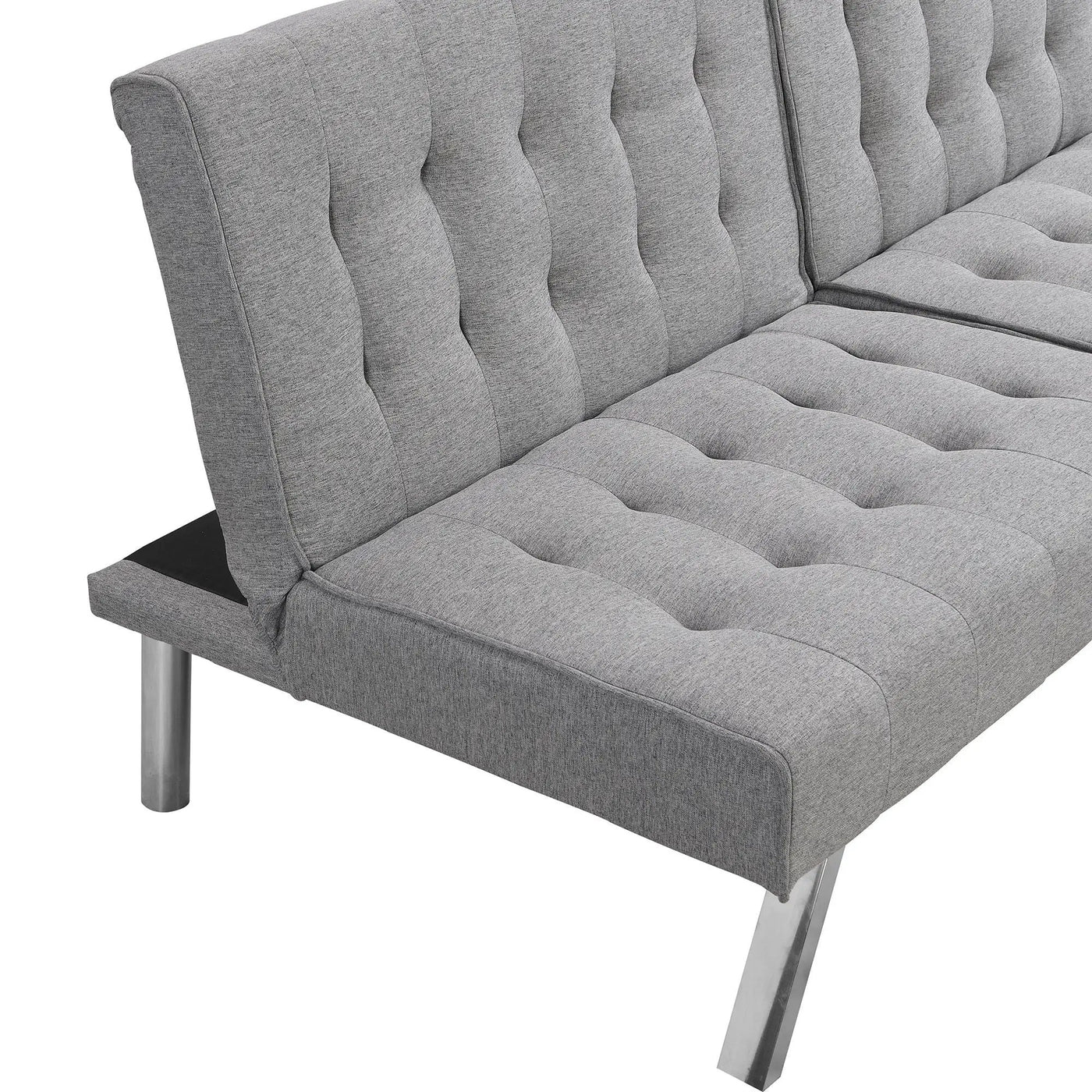 Modern Sofa Bed With Wood Frame And Stainless Legs by HouseOfZazla