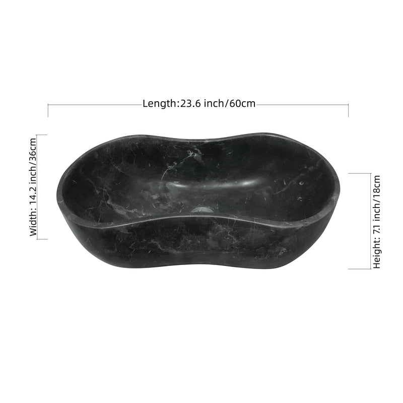 Bathroom Vessel Sink With Wavy Design by HouseOfZazla