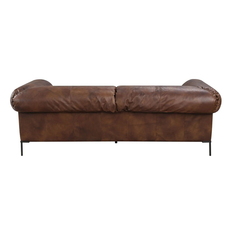 Jaron - Top Grain Leather Sofa - Mocha by Unique Piece Furniture