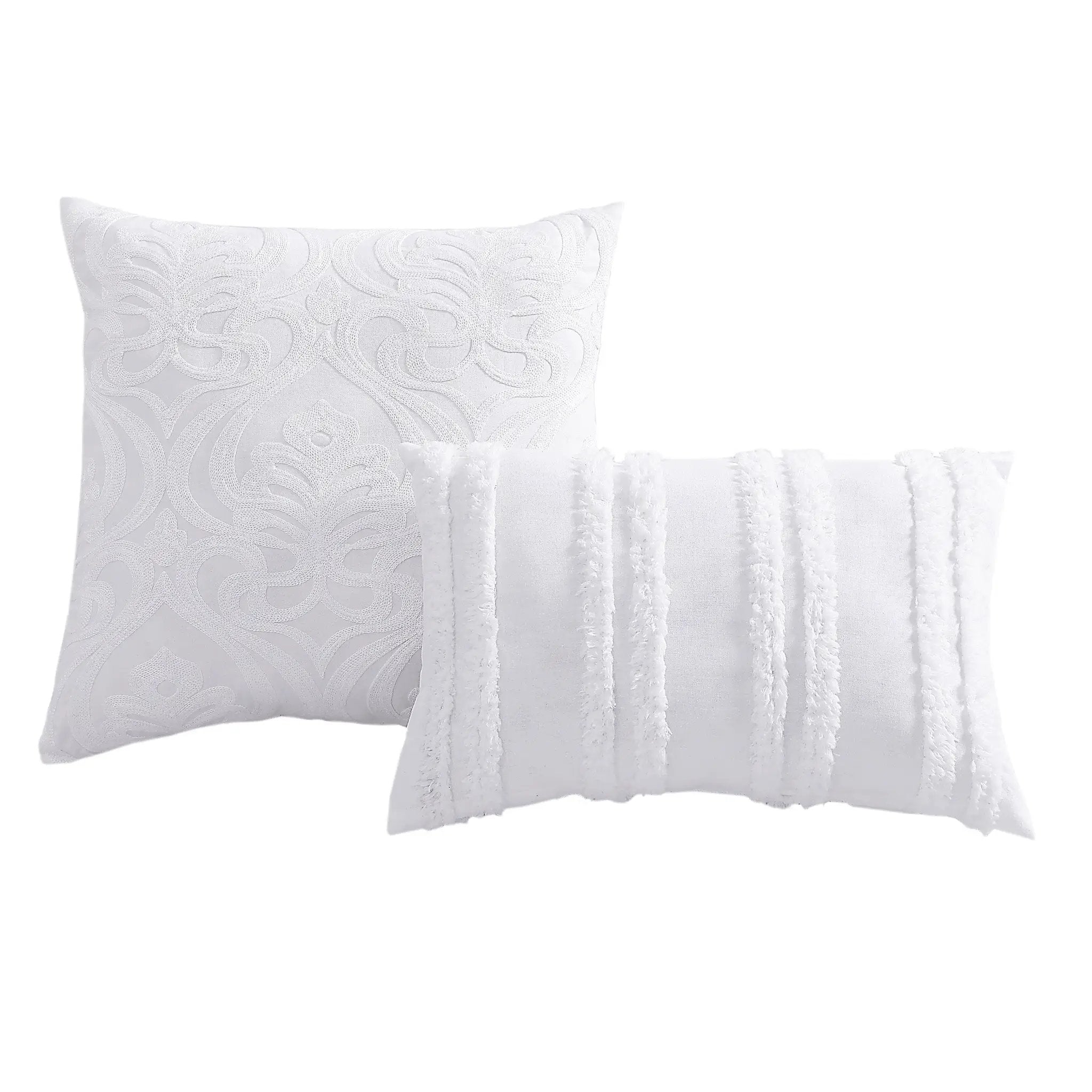 Rhapsody 6 Pc Cotton Clip Jacquard Bedding Ensemble by HouseOfZazla