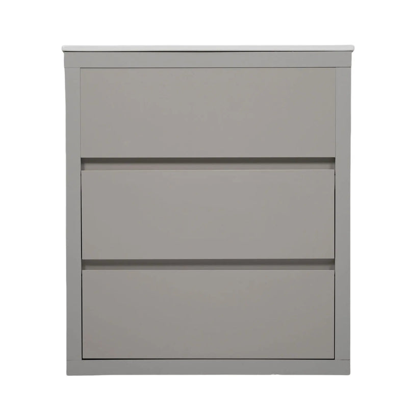 Freestanding Bathroom Vanity with Ceramic Sink and 2 Full Extension Drawers by HouseOfZazla