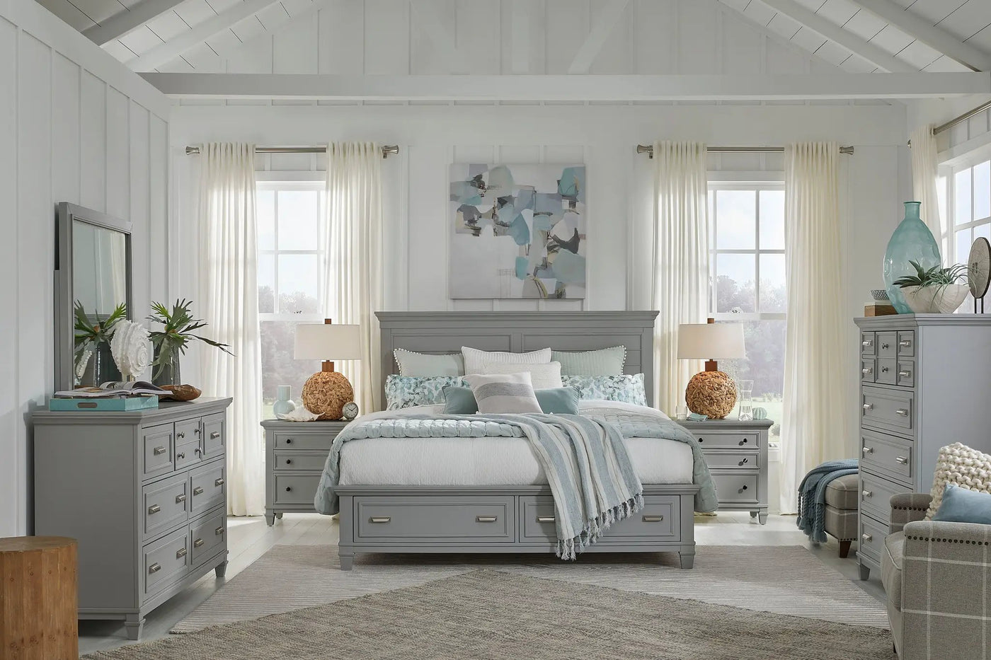 Charleston - Panel Storage Bed by Unique Piece Furniture