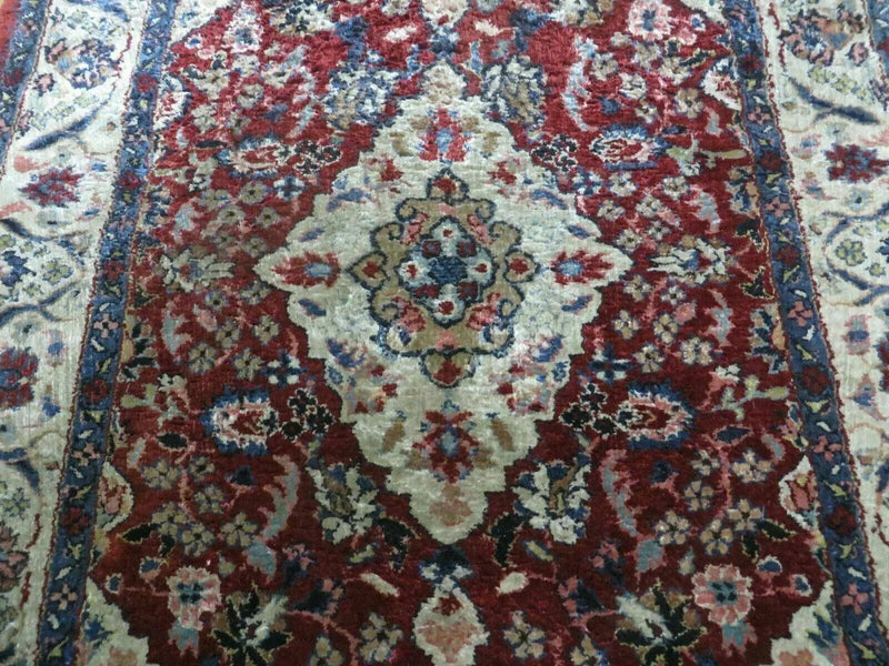 2' X 3' Handmade Chinese Floral Oriental Silk Rug Carpet Nice Red by Jewel Rugs