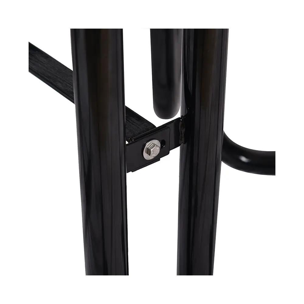 Large 46-Inch Heavy-Duty Round Outdoor Steel Picnic Table With Umbrella Hole (SAK96428) by SAKSBY WHOLESALE