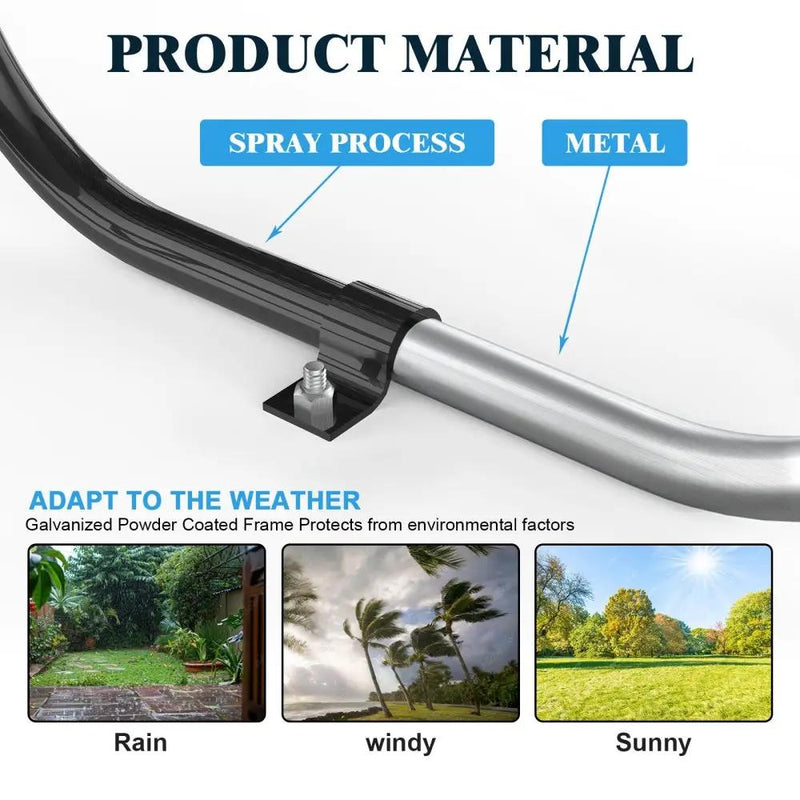 46" Round Picnic Table With Umbrella Hole by Chery Industrial