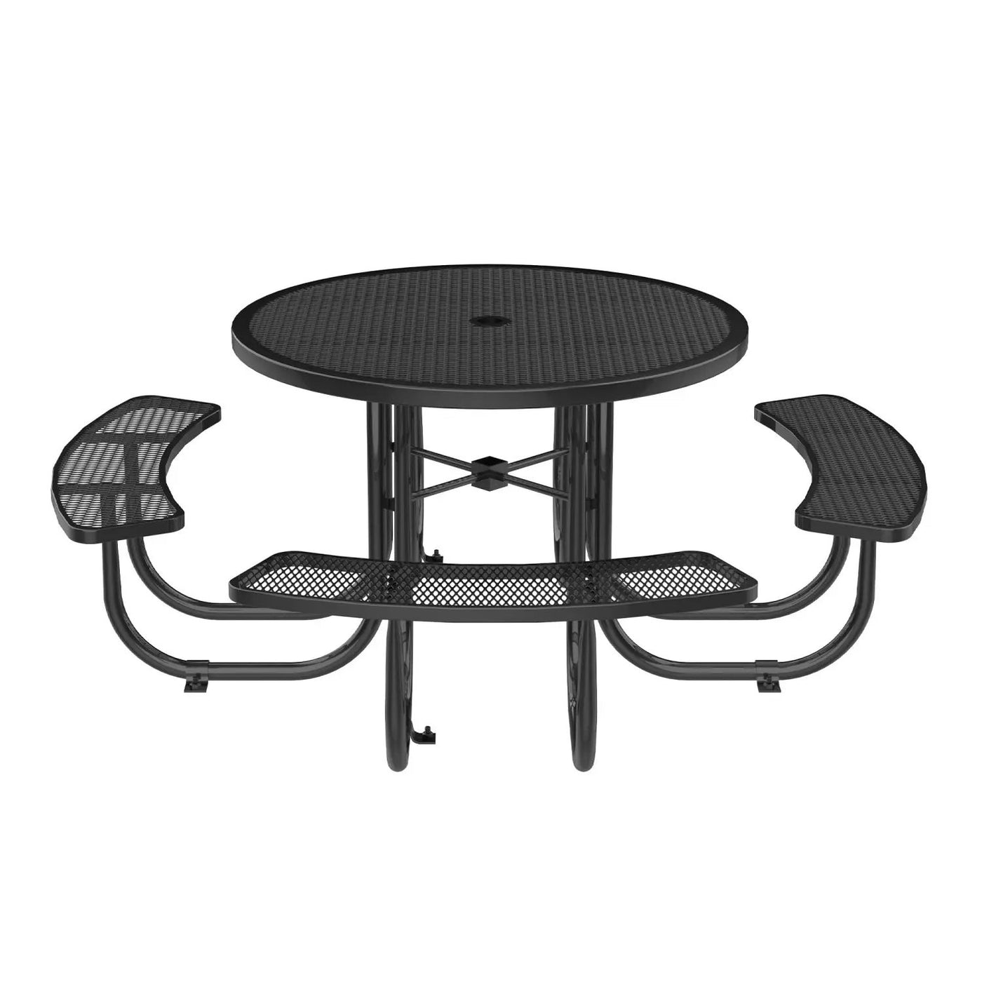 46" Round Picnic Table With Umbrella Hole by Chery Industrial