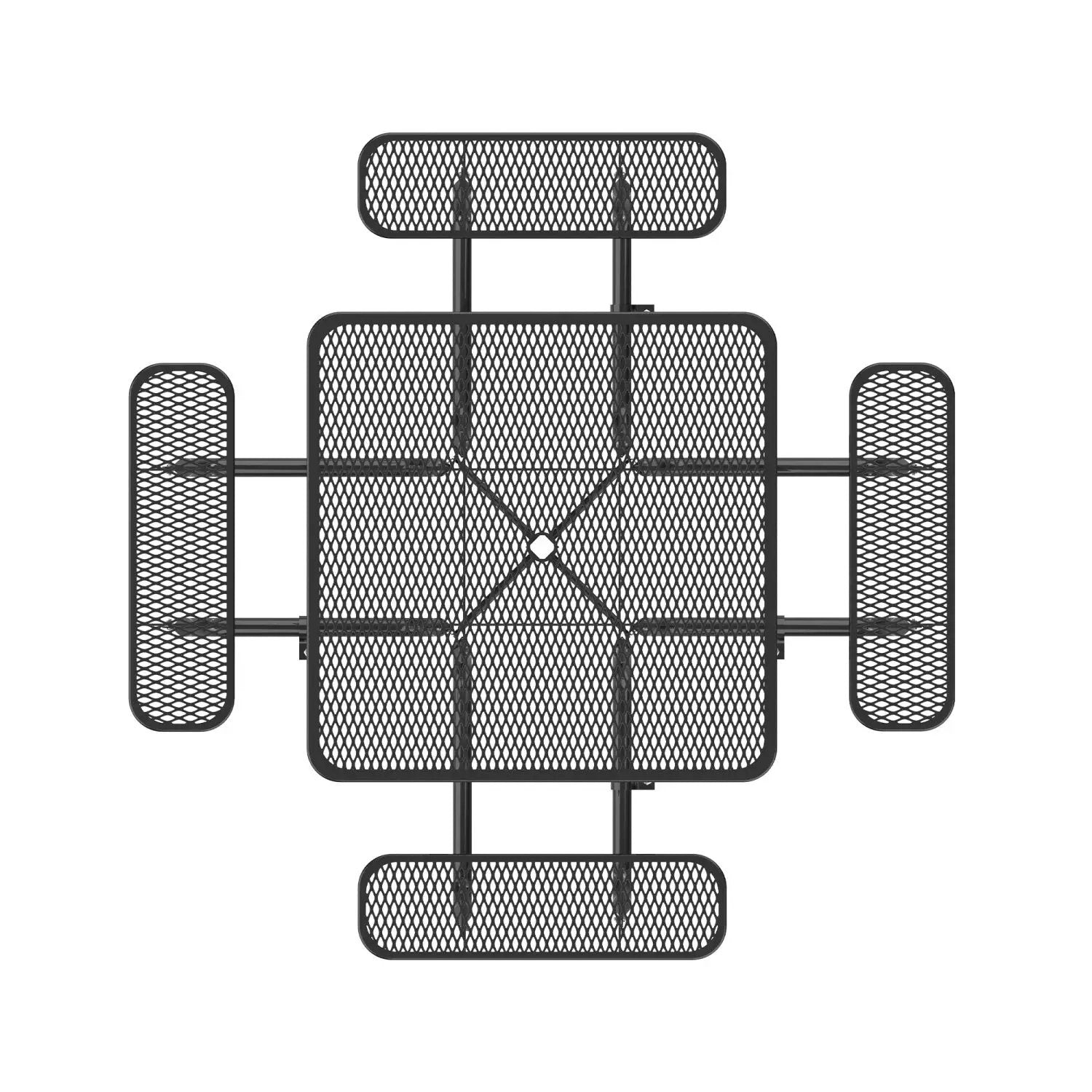 46" Square Picnic Table With Umbrella Hole by Chery Industrial
