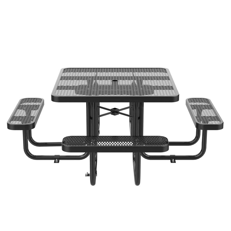 46" Square Picnic Table With Umbrella Hole by Chery Industrial